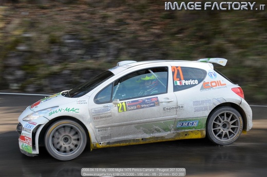 2008-04-19 Rally 1000 Miglia 1475 Perico-Carrara - Peugeot 207 S2000